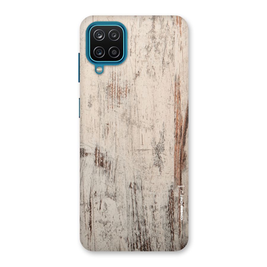 Rugged Wooden Texture Back Case for Galaxy M12