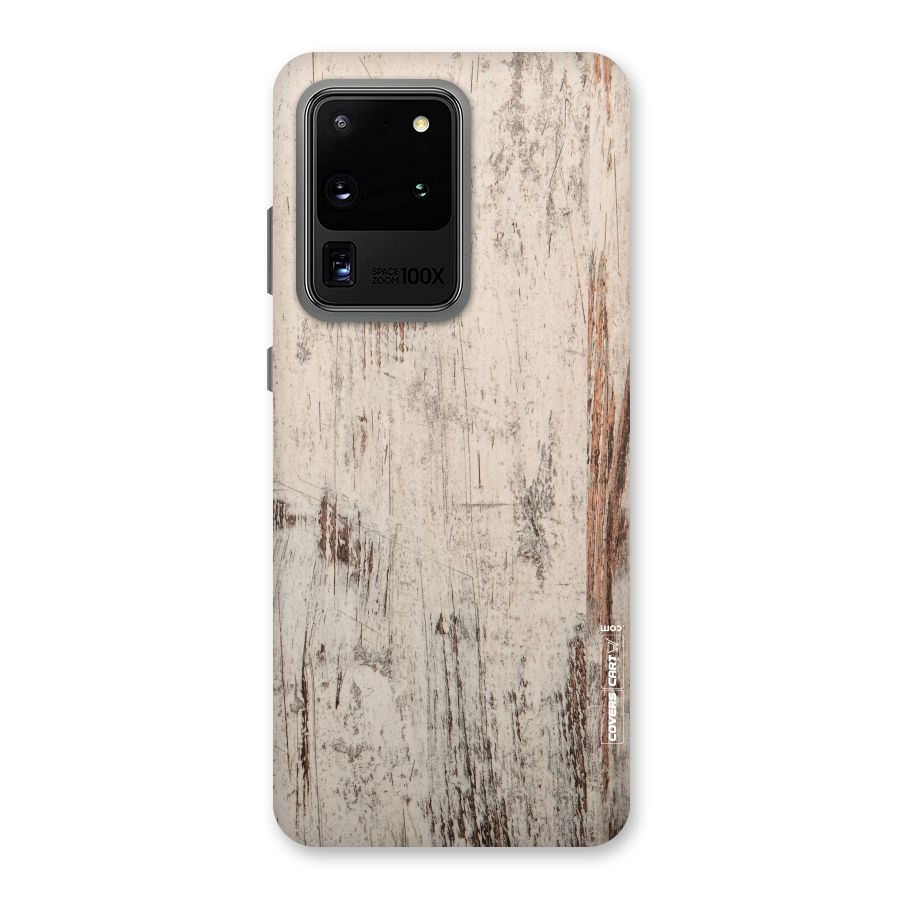 Rugged Wooden Texture Back Case for Galaxy S20 Ultra