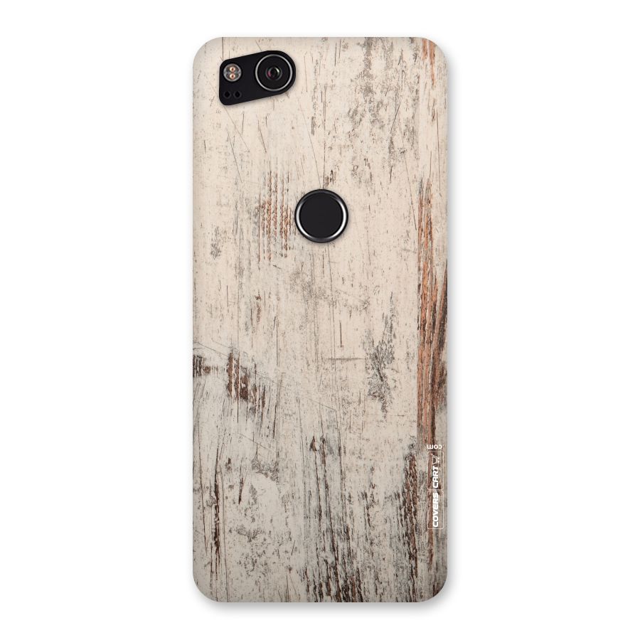 Rugged Wooden Texture Back Case for Google Pixel 2
