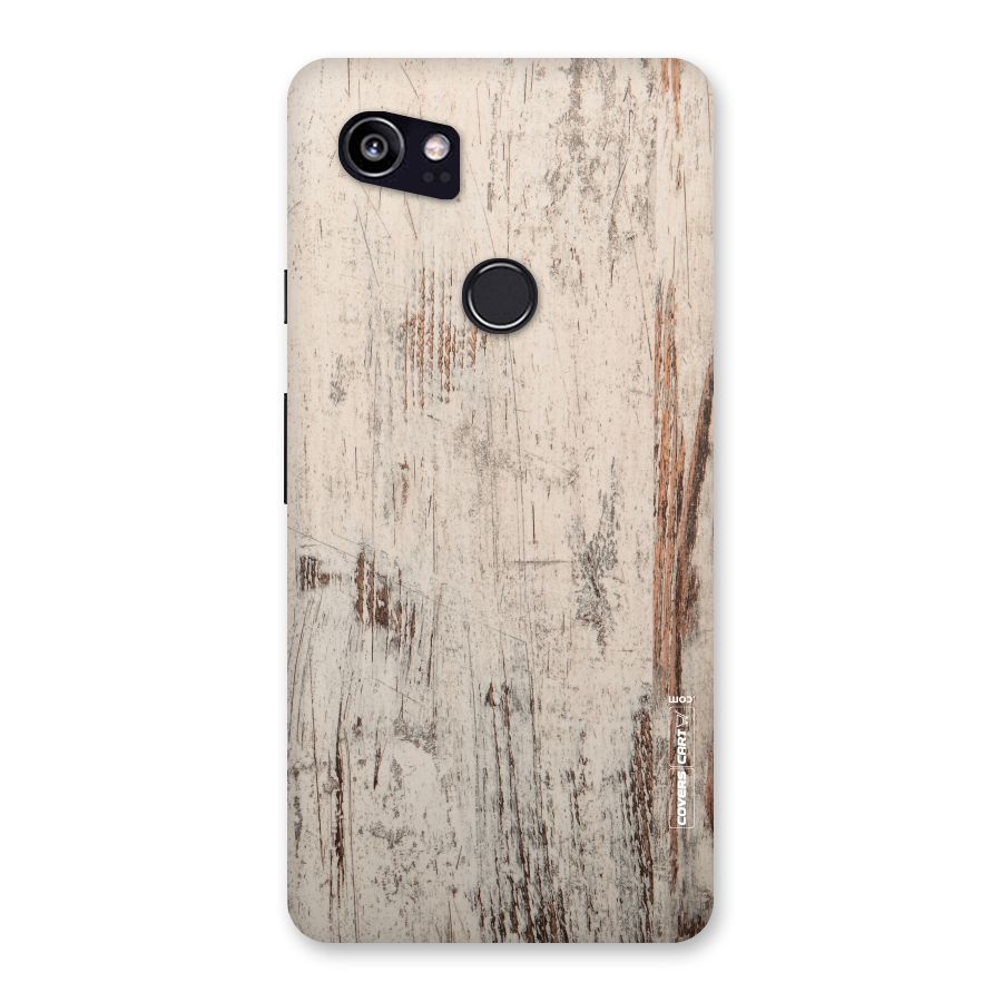 Rugged Wooden Texture Back Case for Google Pixel 2 XL