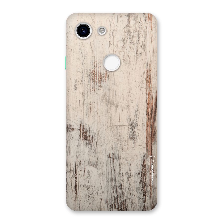 Rugged Wooden Texture Back Case for Google Pixel 3