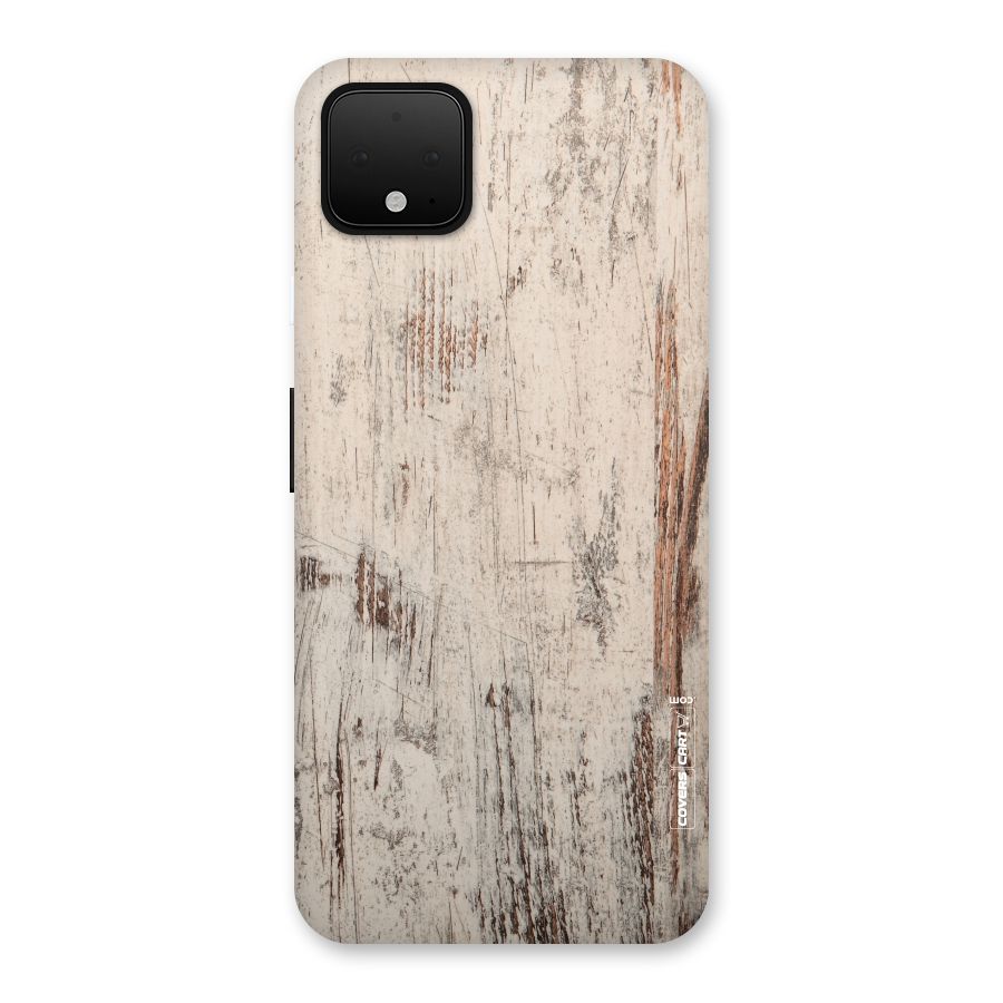Rugged Wooden Texture Back Case for Google Pixel 4 XL