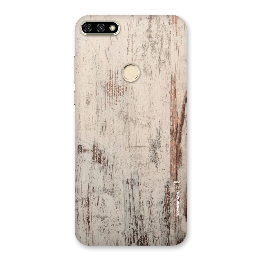 Rugged Wooden Texture Back Case for Honor 7A