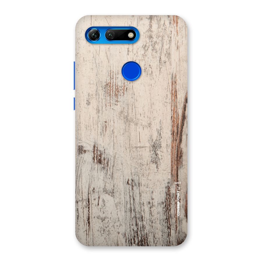 Rugged Wooden Texture Back Case for Honor View 20