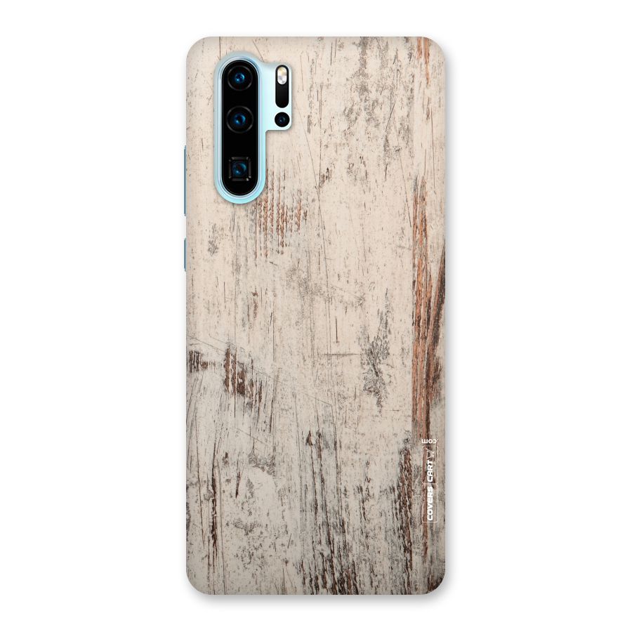 Rugged Wooden Texture Back Case for Huawei P30 Pro