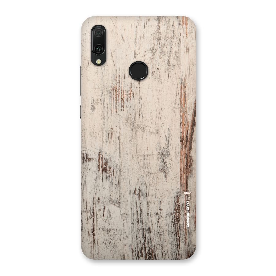 Rugged Wooden Texture Back Case for Huawei Y9 (2019)