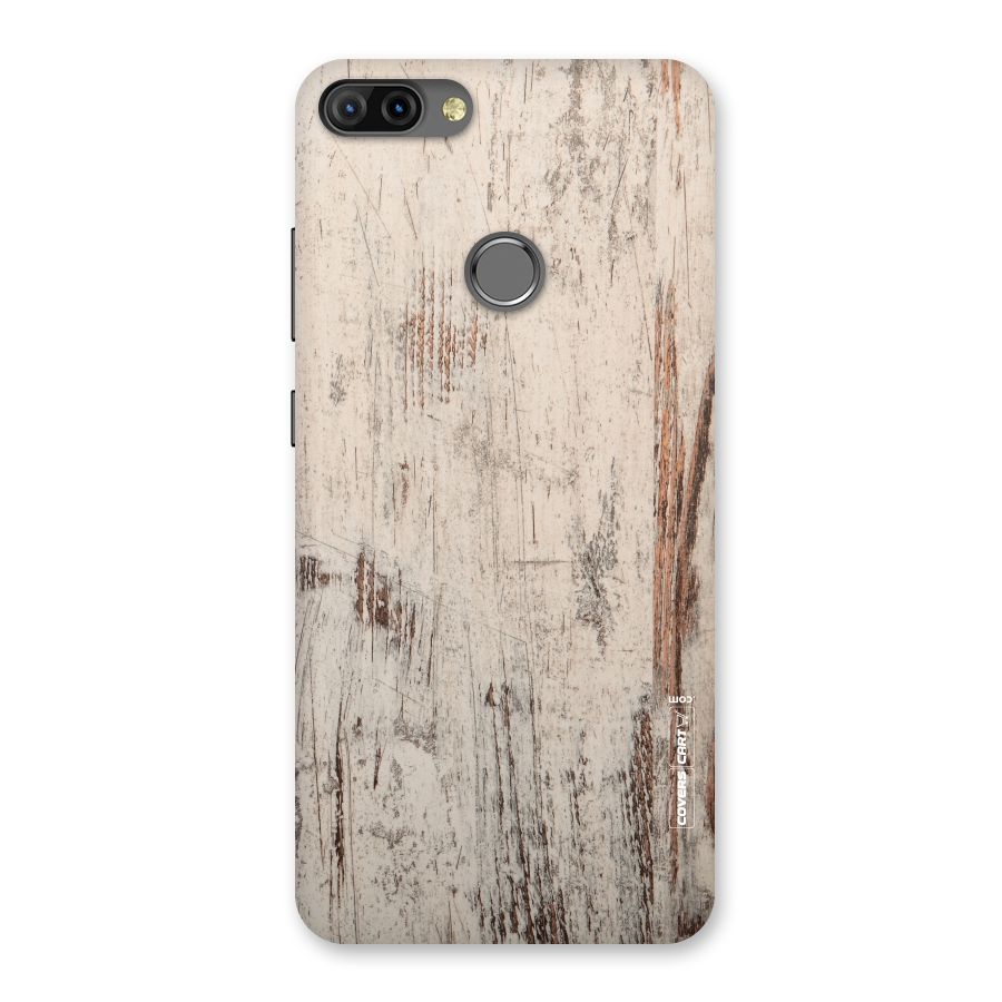 Rugged Wooden Texture Back Case for Infinix Hot 6 Pro
