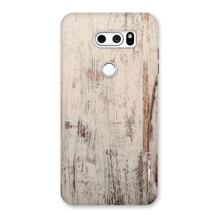 Rugged Wooden Texture Back Case for LG V30
