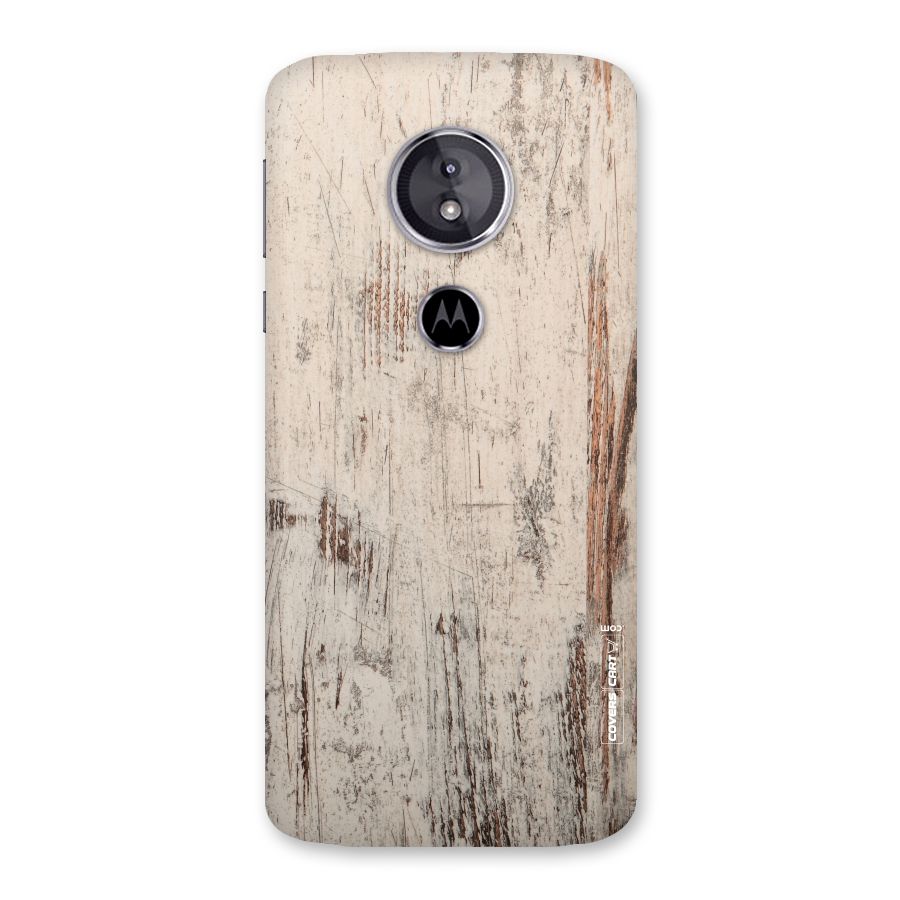 Rugged Wooden Texture Back Case for Moto E5