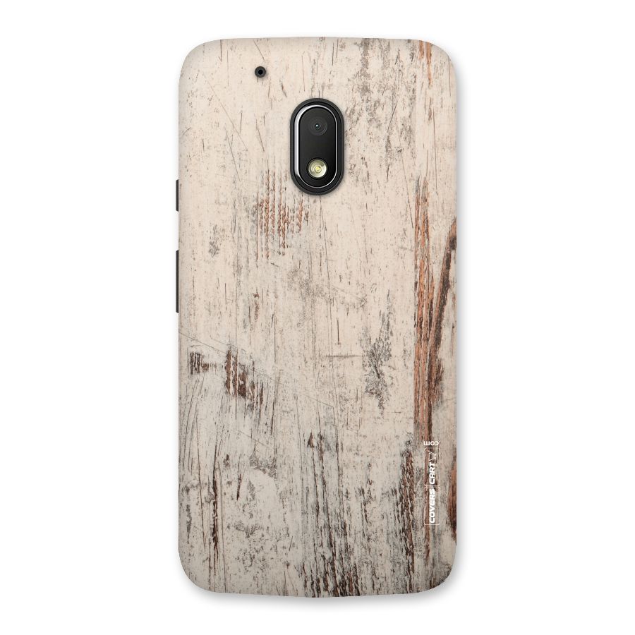 Rugged Wooden Texture Back Case for Moto G4 Play