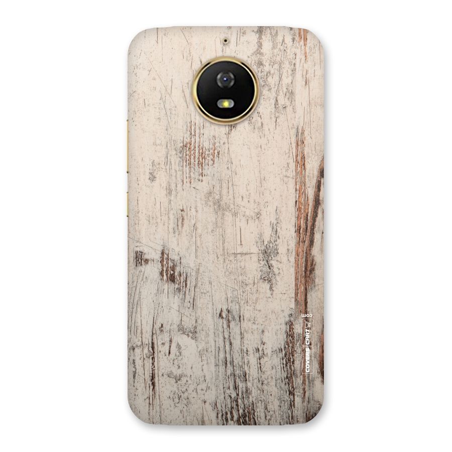 Rugged Wooden Texture Back Case for Moto G5s