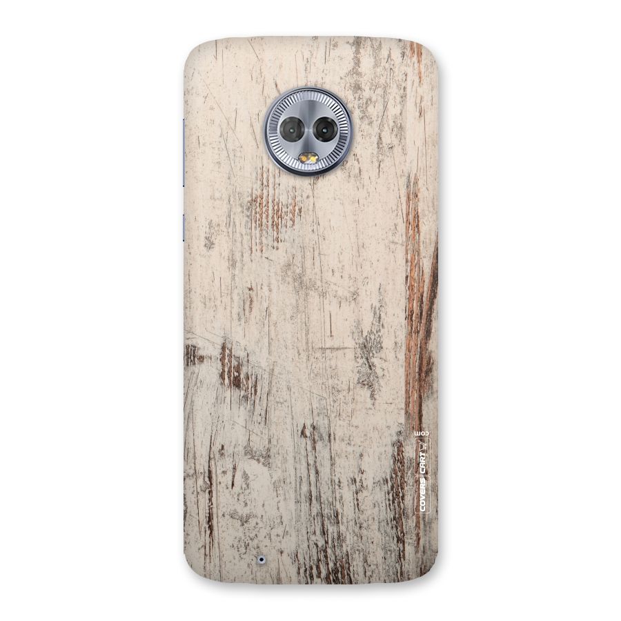 Rugged Wooden Texture Back Case for Moto G6