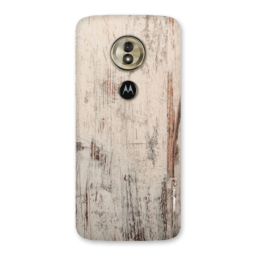 Rugged Wooden Texture Back Case for Moto G6 Play