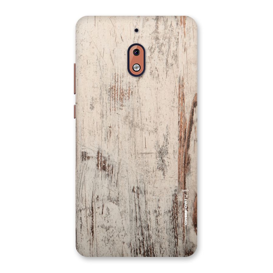Rugged Wooden Texture Back Case for Nokia 2.1