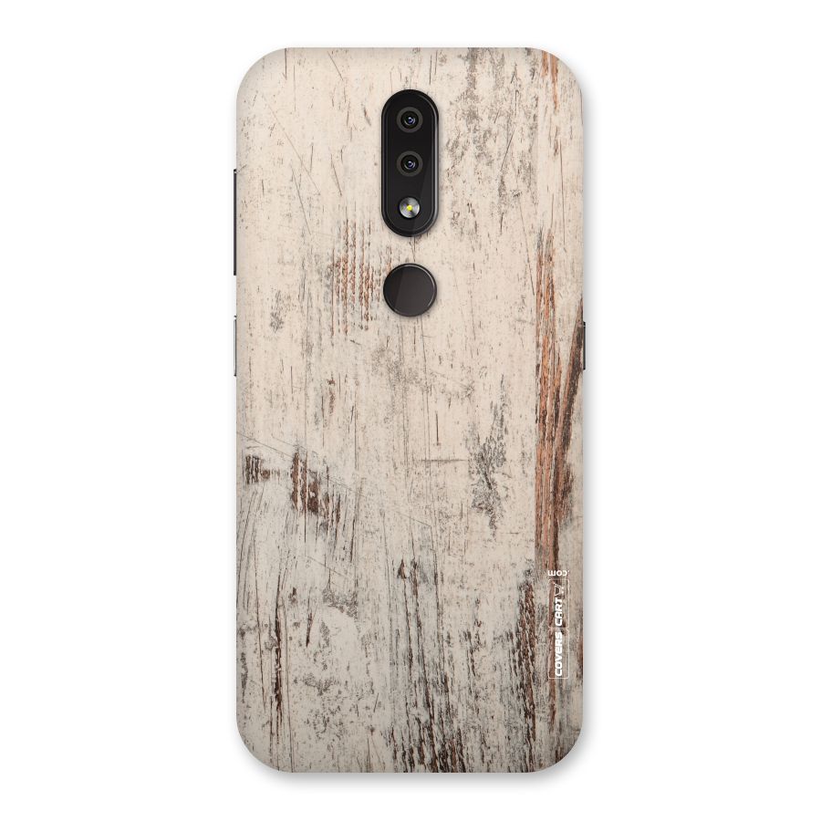 Rugged Wooden Texture Back Case for Nokia 4.2