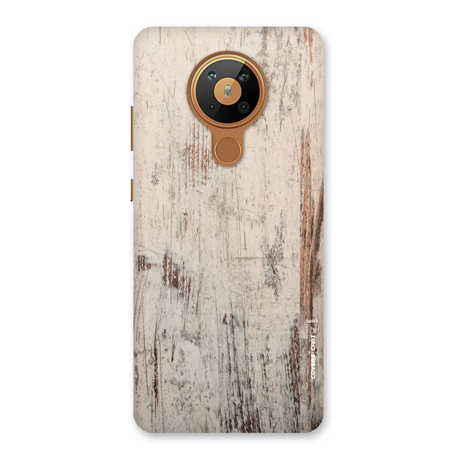 Rugged Wooden Texture Back Case for Nokia 5.3