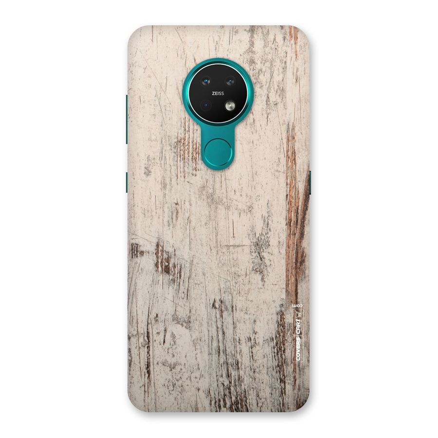 Rugged Wooden Texture Back Case for Nokia 7.2