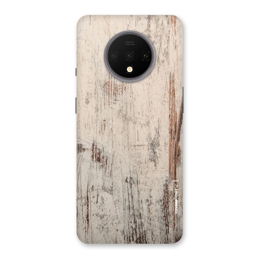 Rugged Wooden Texture Back Case for OnePlus 7T