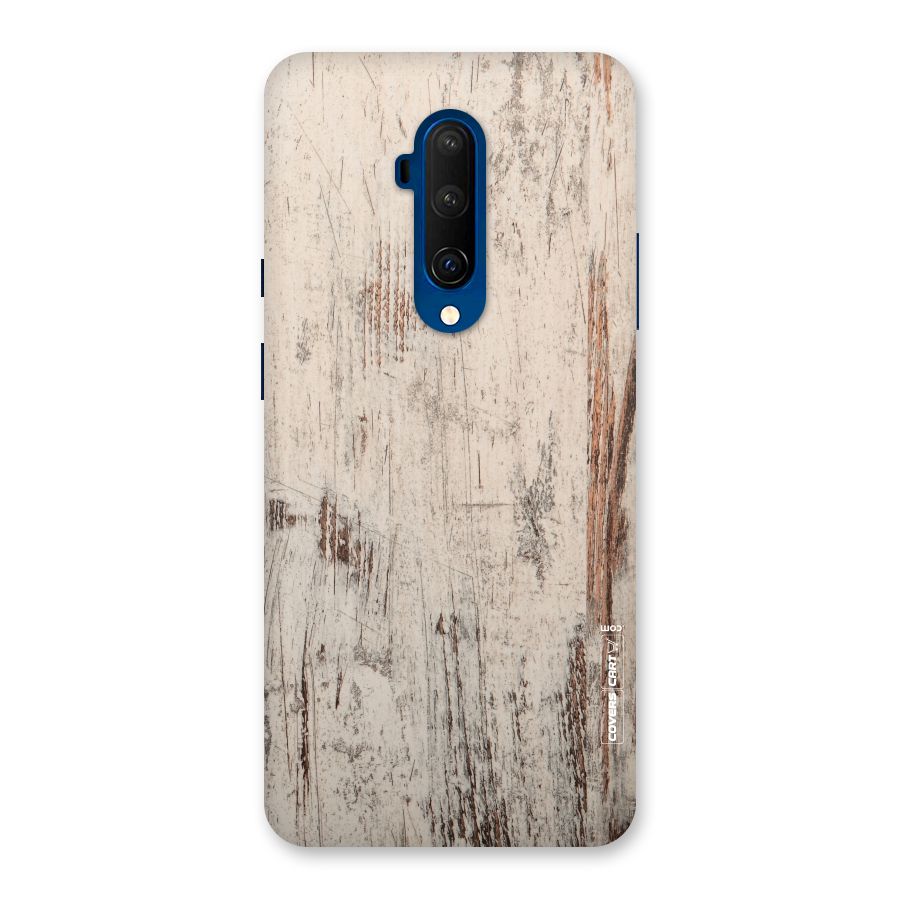 Rugged Wooden Texture Back Case for OnePlus 7T Pro