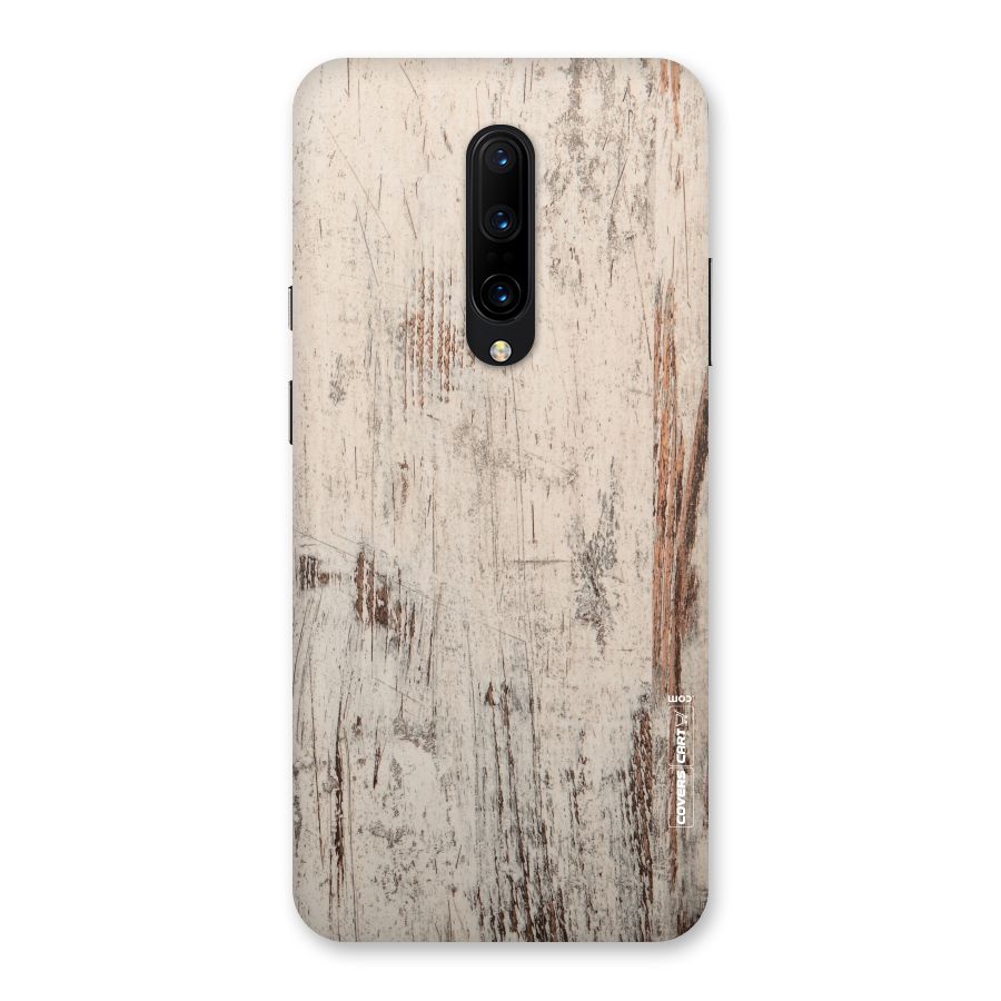 Rugged Wooden Texture Back Case for OnePlus 7 Pro