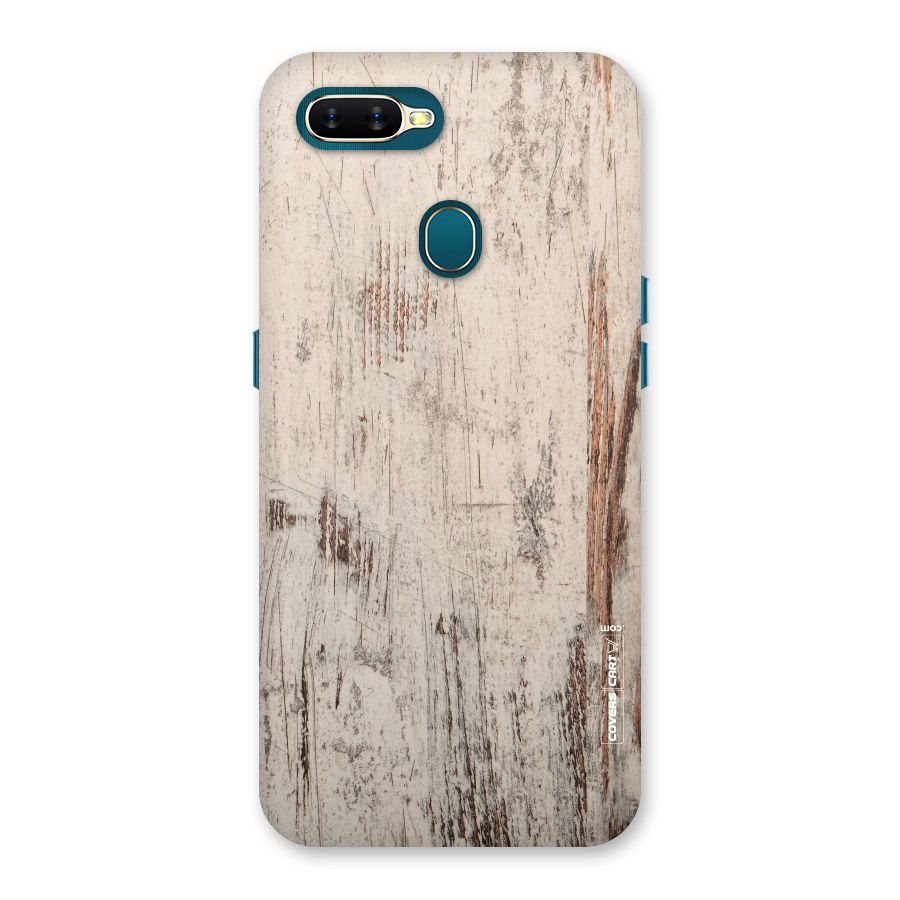 Rugged Wooden Texture Back Case for Oppo A11k