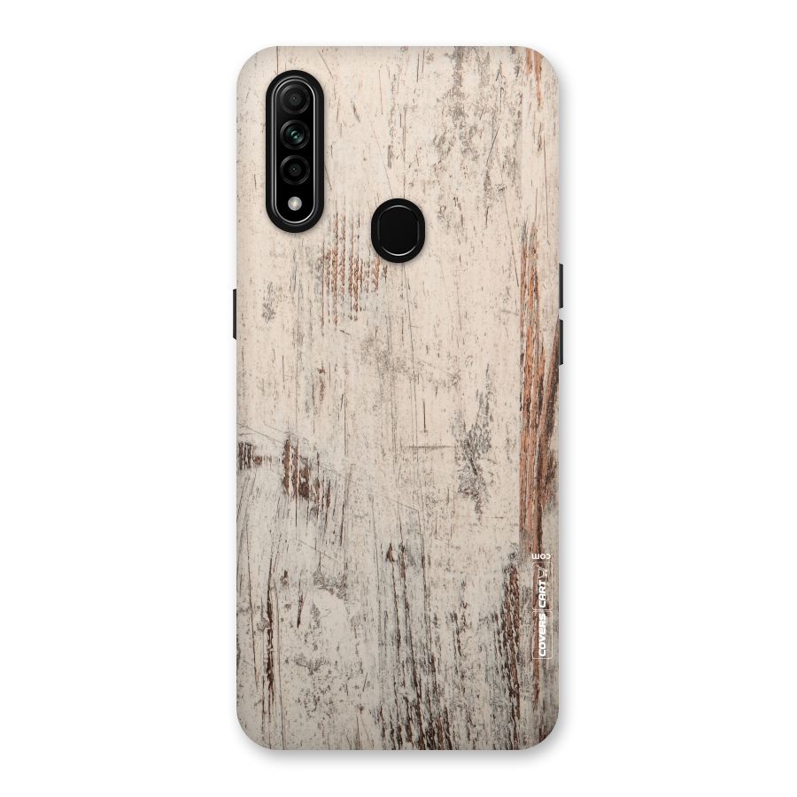 Rugged Wooden Texture Back Case for Oppo A31