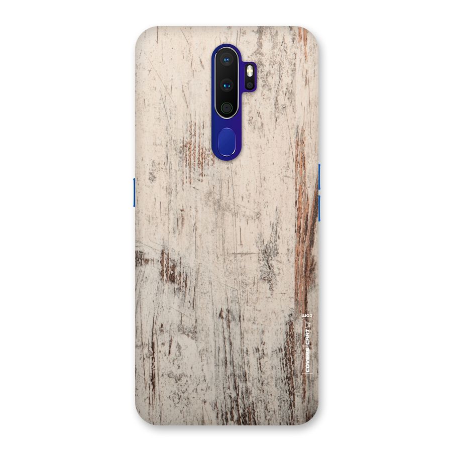 Rugged Wooden Texture Back Case for Oppo A9 (2020)