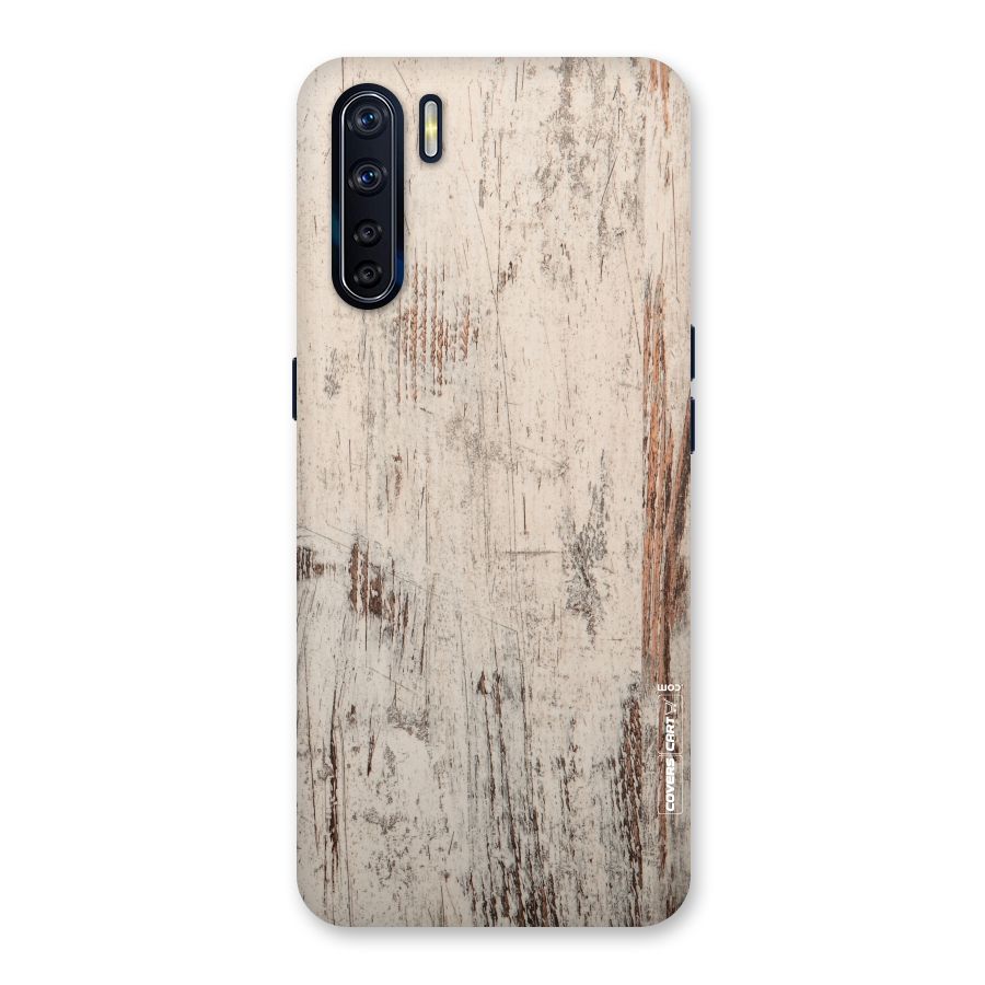 Rugged Wooden Texture Back Case for Oppo F15