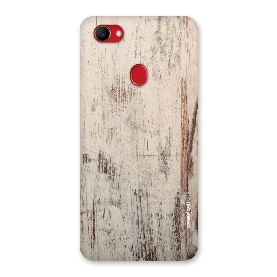 Rugged Wooden Texture Back Case for Oppo F7