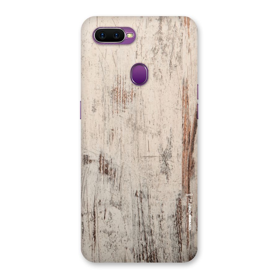 Rugged Wooden Texture Back Case for Oppo F9