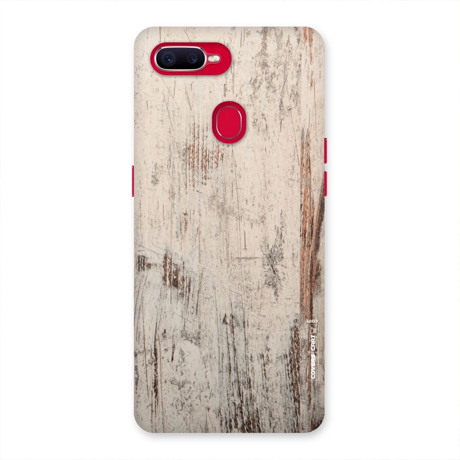 Rugged Wooden Texture Back Case for Oppo F9 Pro