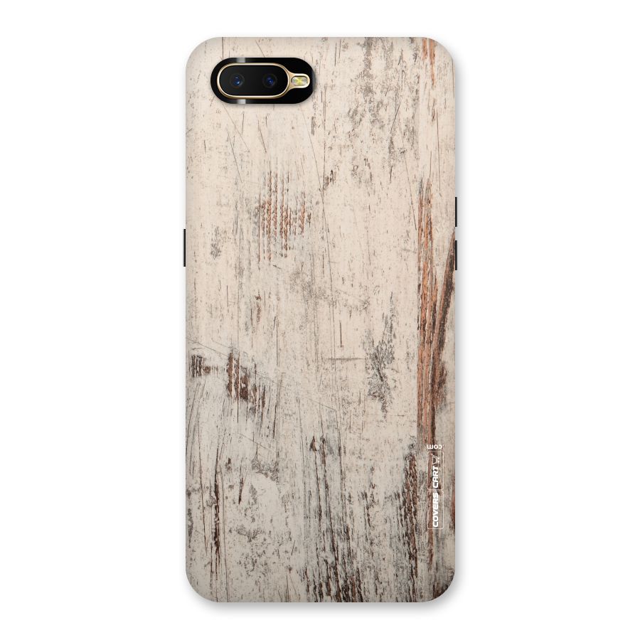 Rugged Wooden Texture Back Case for Oppo K1