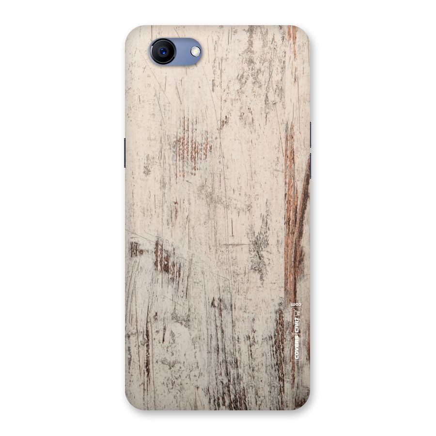 Rugged Wooden Texture Back Case for Oppo Realme 1