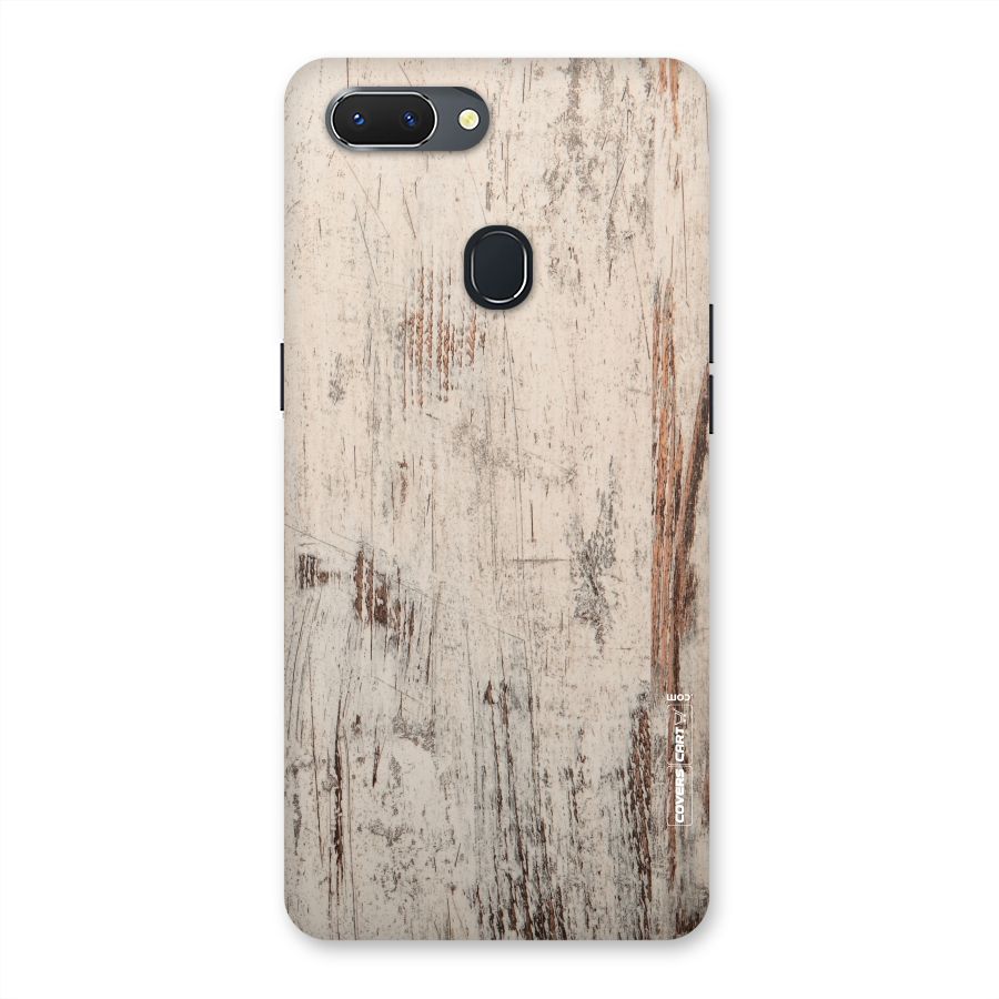 Rugged Wooden Texture Back Case for Oppo Realme 2