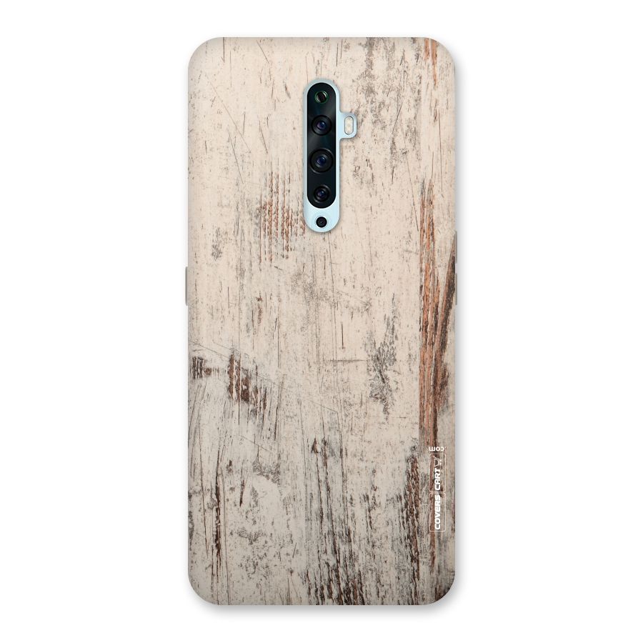 Rugged Wooden Texture Back Case for Oppo Reno2 Z