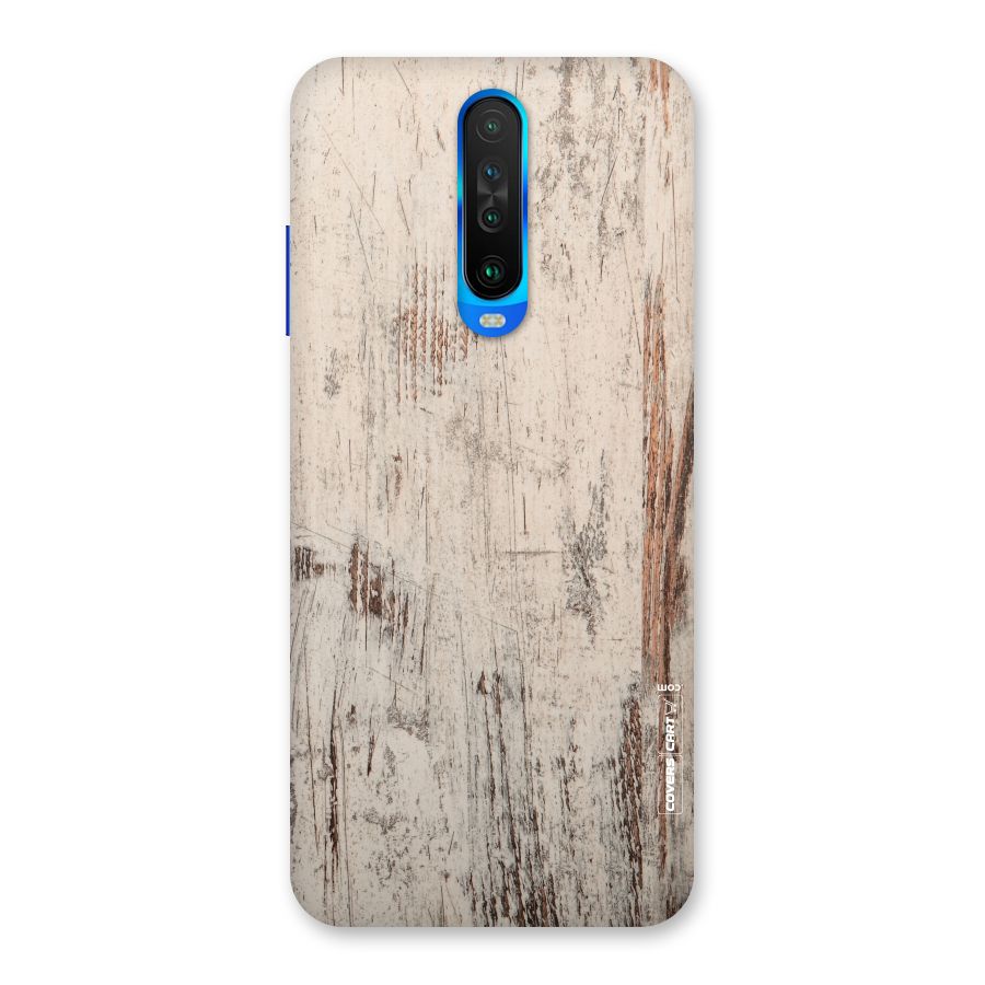 Rugged Wooden Texture Back Case for Poco X2