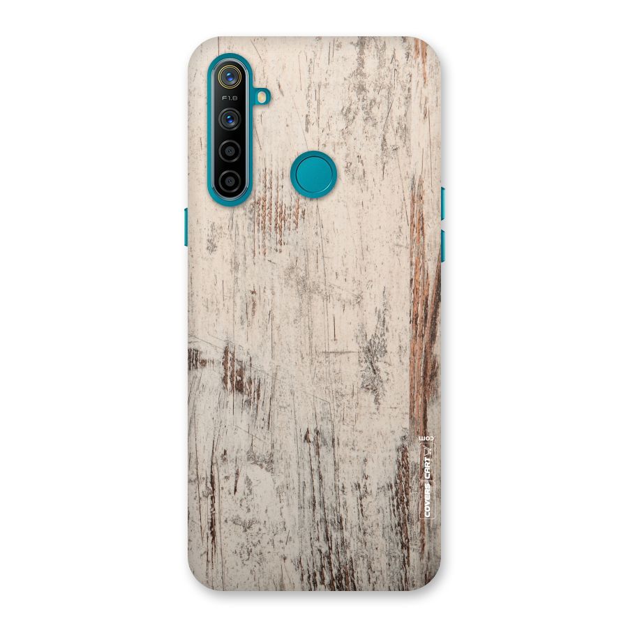 Rugged Wooden Texture Back Case for Realme 5i