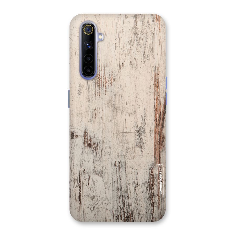 Rugged Wooden Texture Back Case for Realme 6