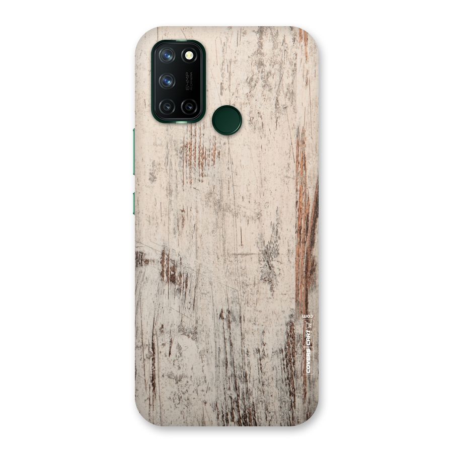 Rugged Wooden Texture Back Case for Realme 7i