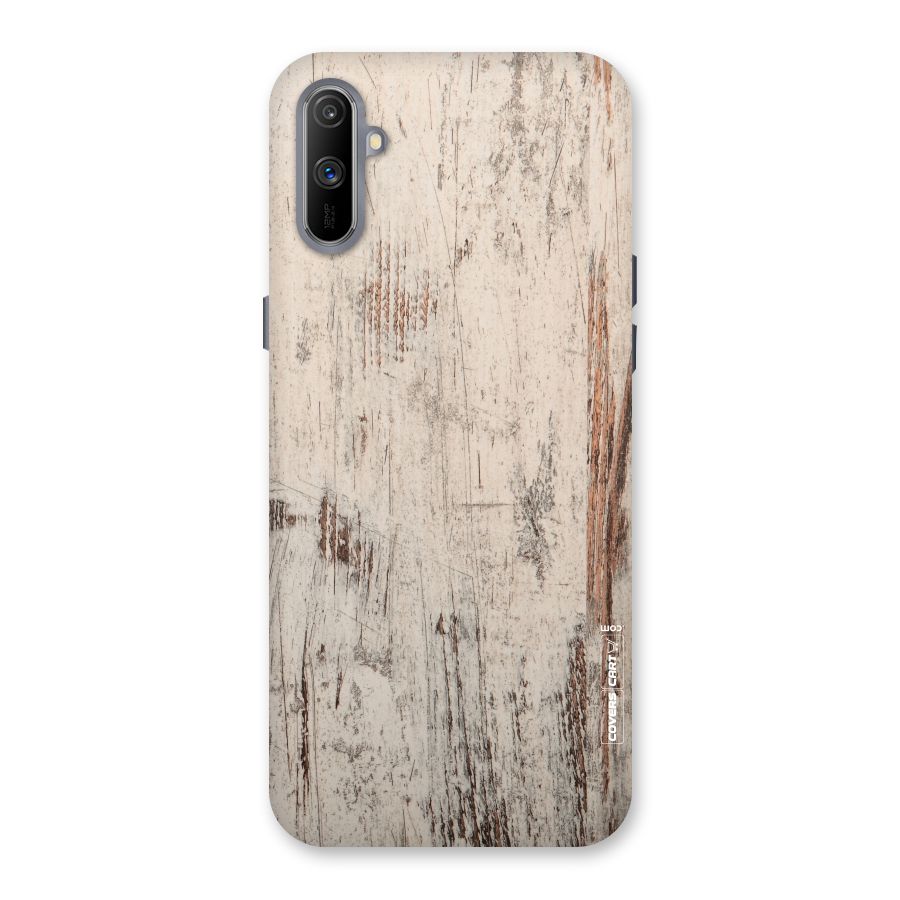Rugged Wooden Texture Back Case for Realme C3