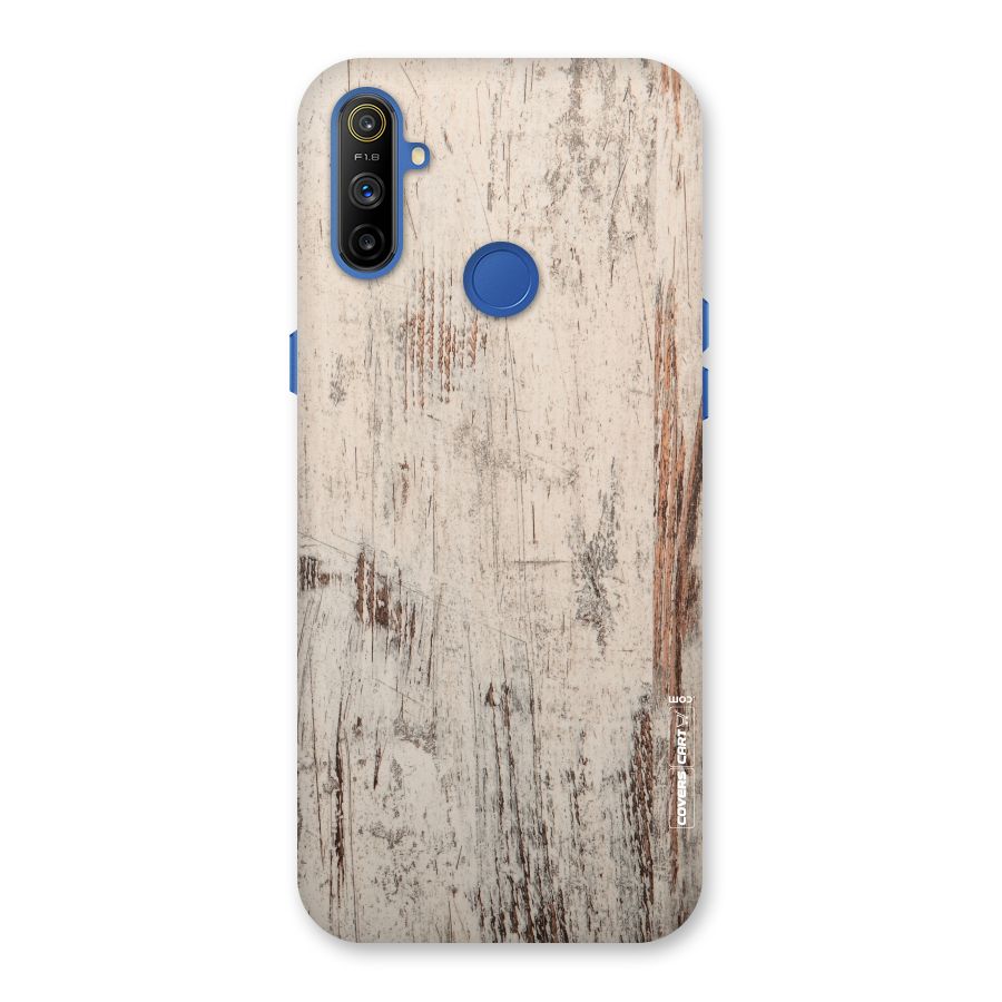 Rugged Wooden Texture Back Case for Realme Narzo 10A