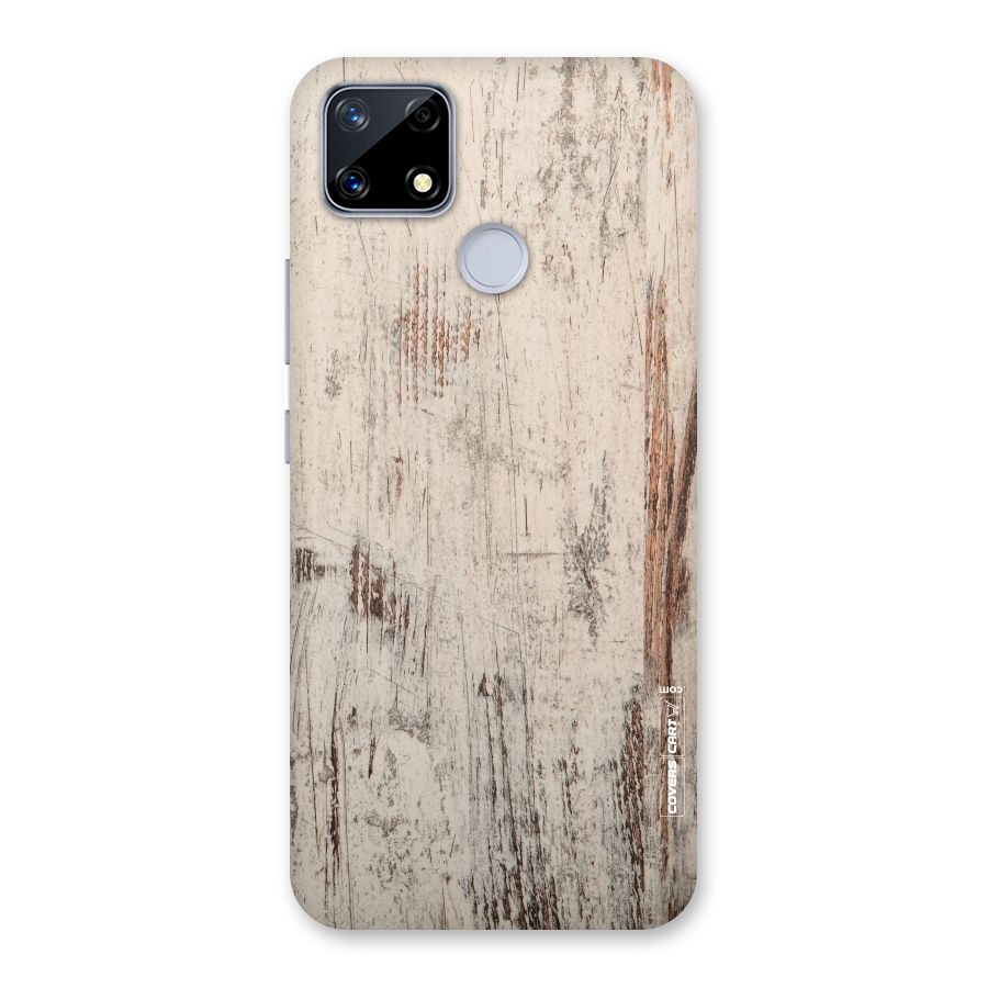Rugged Wooden Texture Back Case for Realme Narzo 20
