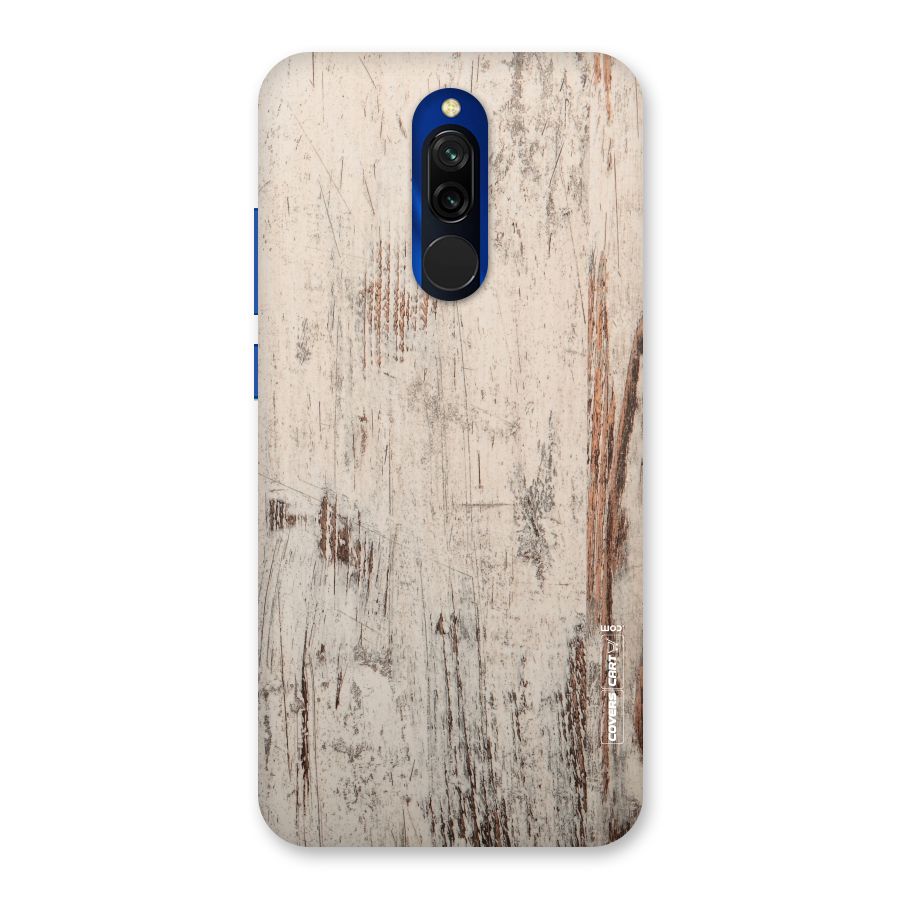 Rugged Wooden Texture Back Case for Redmi 8