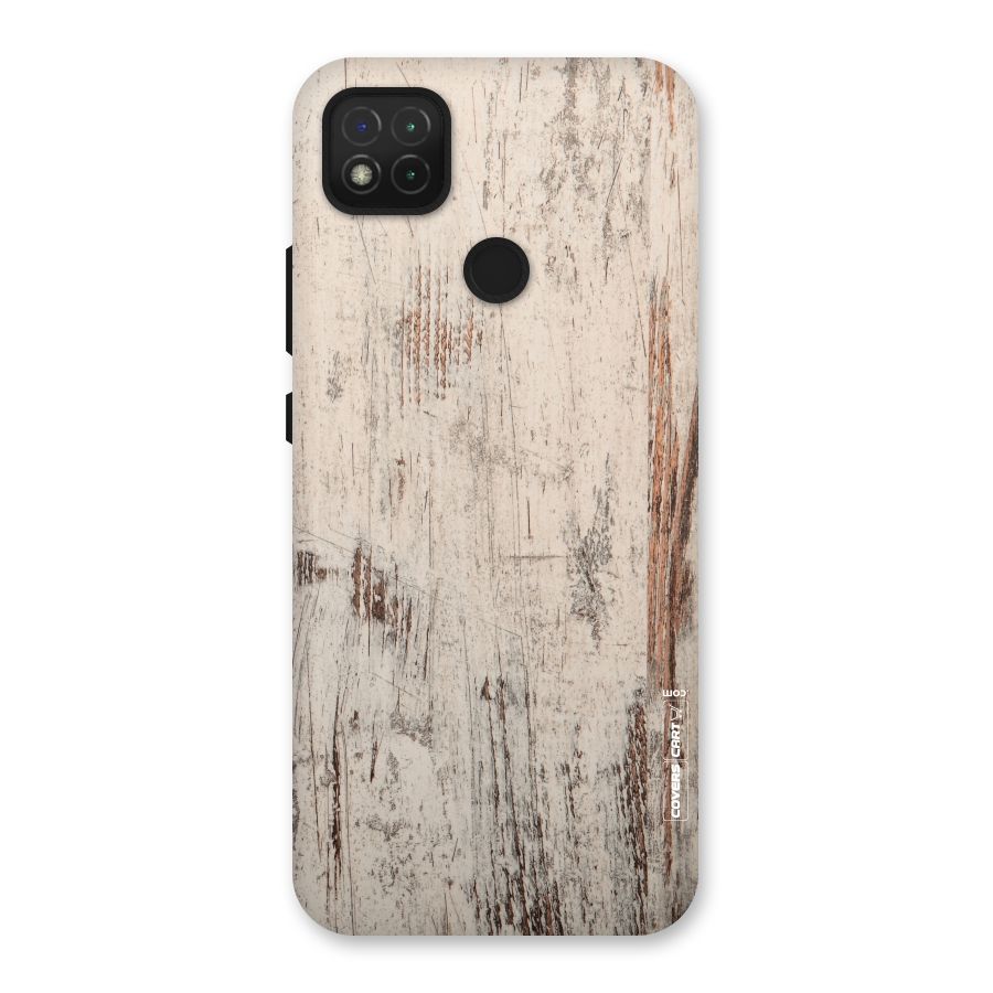 Rugged Wooden Texture Back Case for Redmi 9