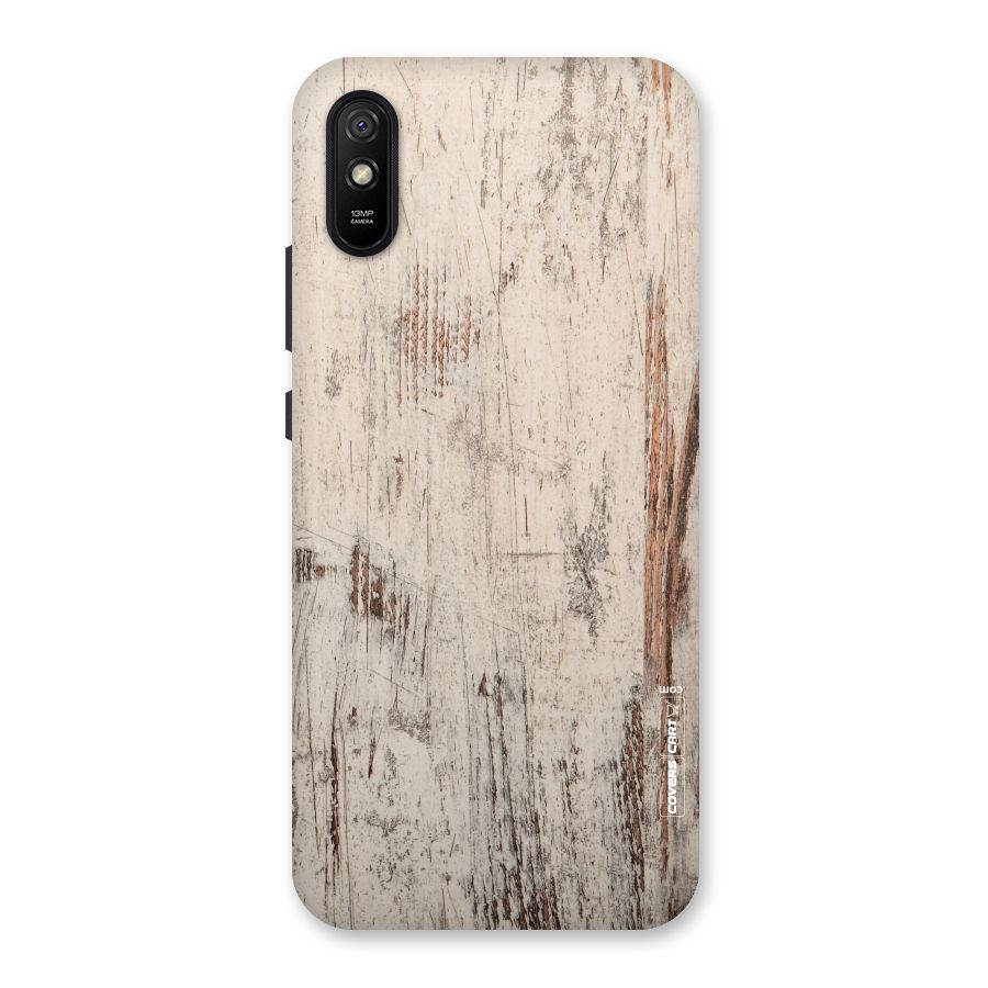 Rugged Wooden Texture Back Case for Redmi 9A