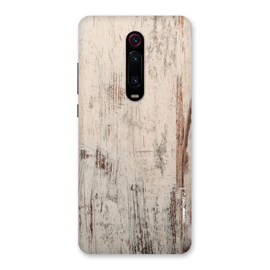 Rugged Wooden Texture Back Case for Redmi K20