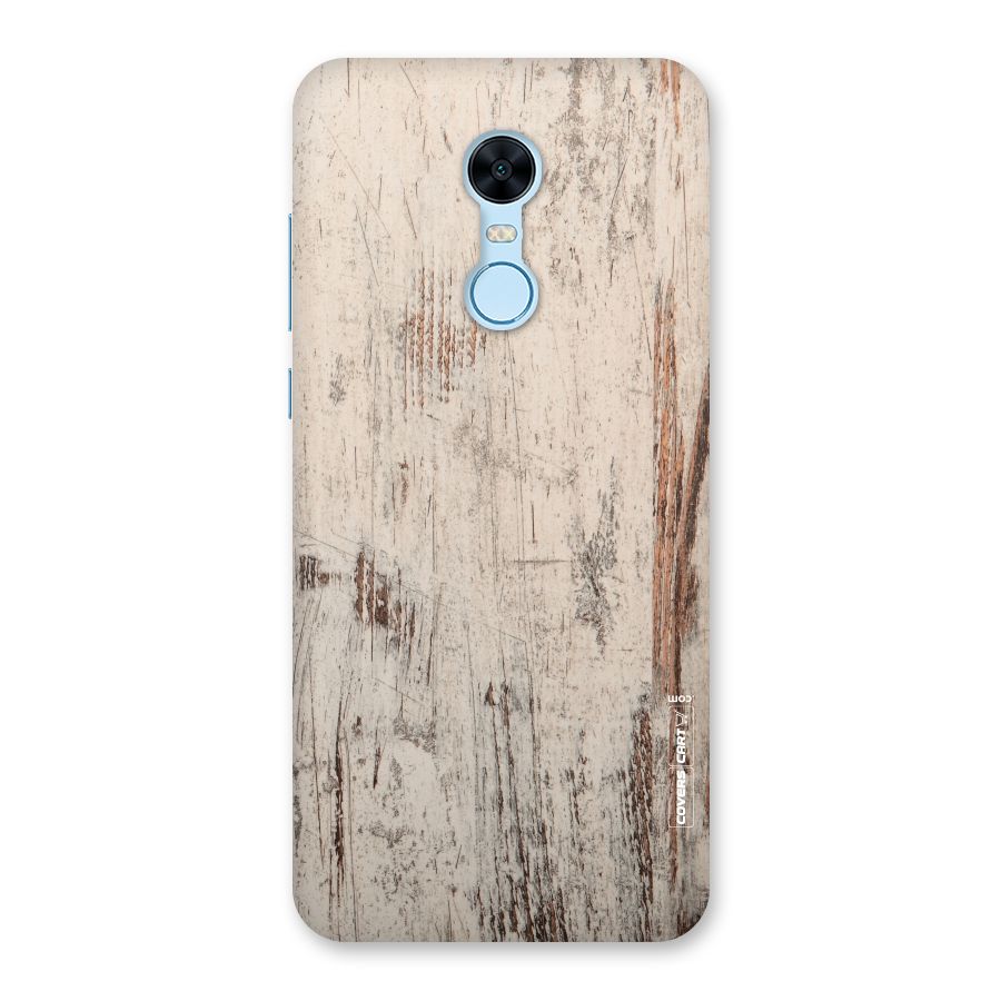 Rugged Wooden Texture Back Case for Redmi Note 5