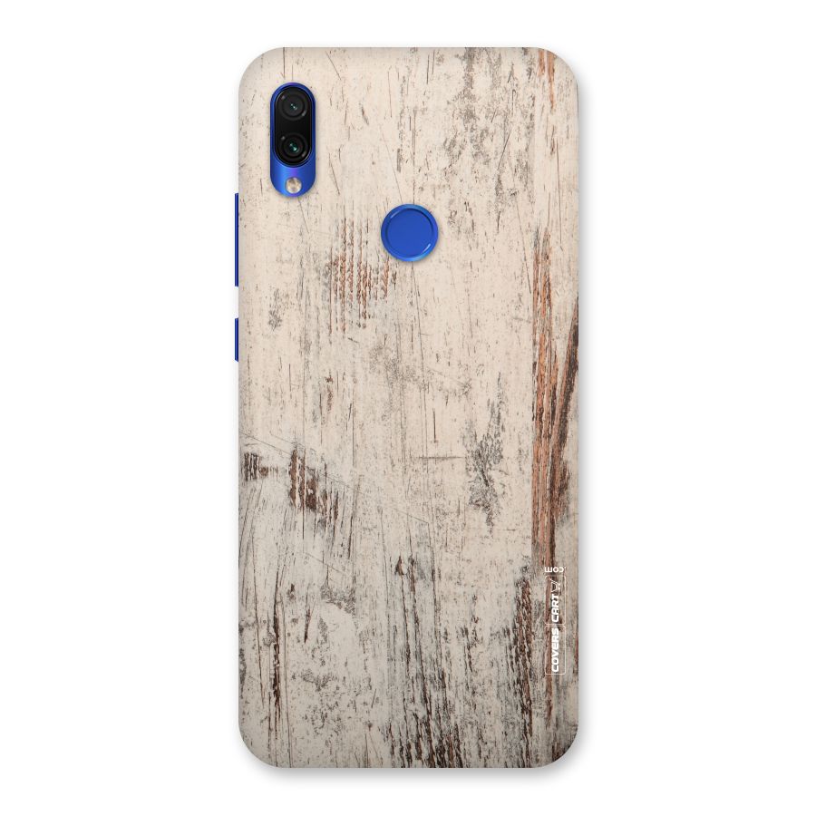 Rugged Wooden Texture Back Case for Redmi Note 7S