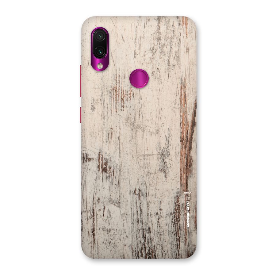 Rugged Wooden Texture Back Case for Redmi Note 7 Pro