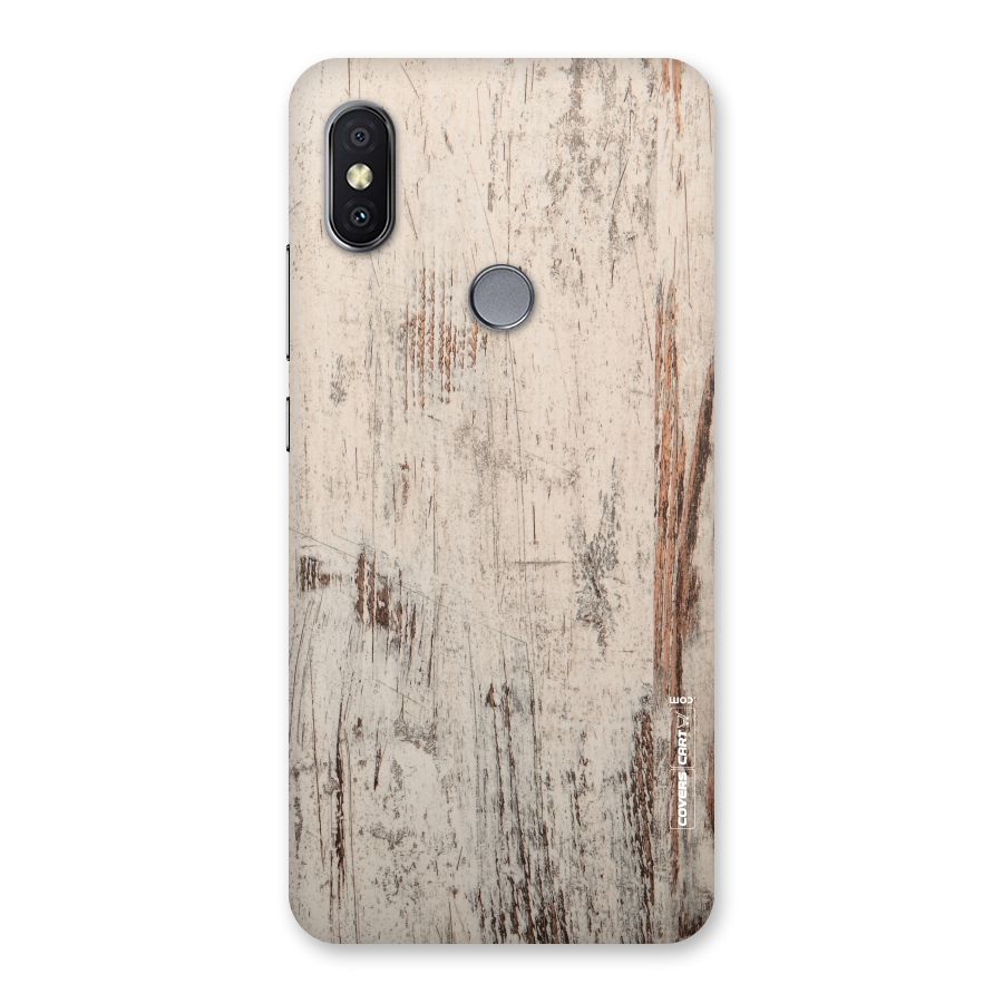 Rugged Wooden Texture Back Case for Redmi Y2